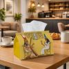 1pc Vintage Egyptian Statue Tissue Holder - Yellow Decorative Napkin Storage Container, Ideal for Rolls/Facial Tissues/Single Sheets, Versatile Storag
