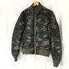 BASE CONTROL MA-1 & Camouflage Reversible 70% Down Jacket Men S Khaki Camouflage Coat Jumper cBH618(USED)