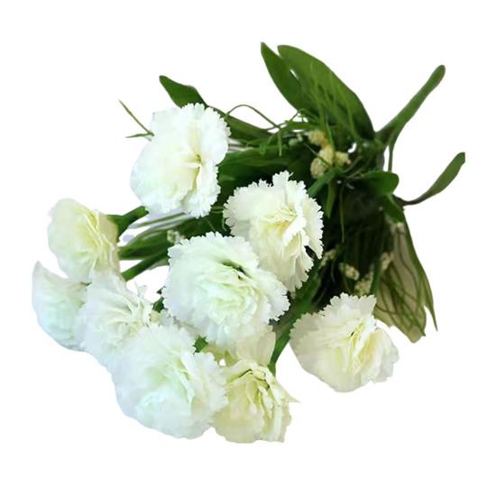 Sztuczny kwiat goździka z główką łodygi Centralny stół do domowego biura 10 Sztuczny kwiat ślubny