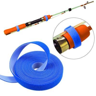 1M 5M Fishing Rod Tie Holders Straps Belts Suspenders Fastener Hook Loop Cable C