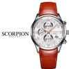 [SCORPION] SCORPION Neith Chronograph D-Buckle Leather Watch SP3348L-WRG