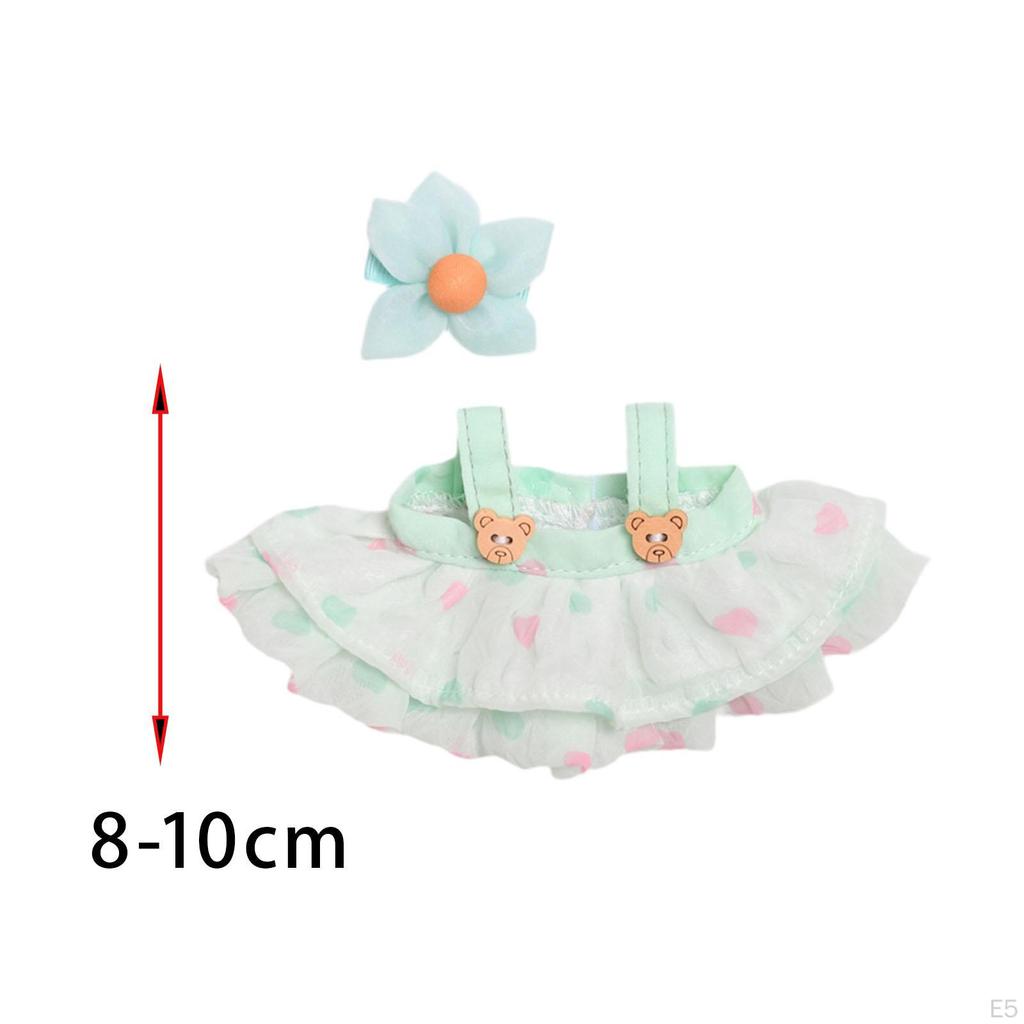 Adorable Doll Outfit Set with Hair Decorations for Young Girls