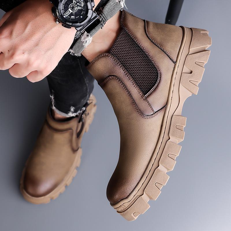 Martin Boots Men's New Men's Fashion Trend Chelsea Boots Casual Simple Boots Men's Shoes