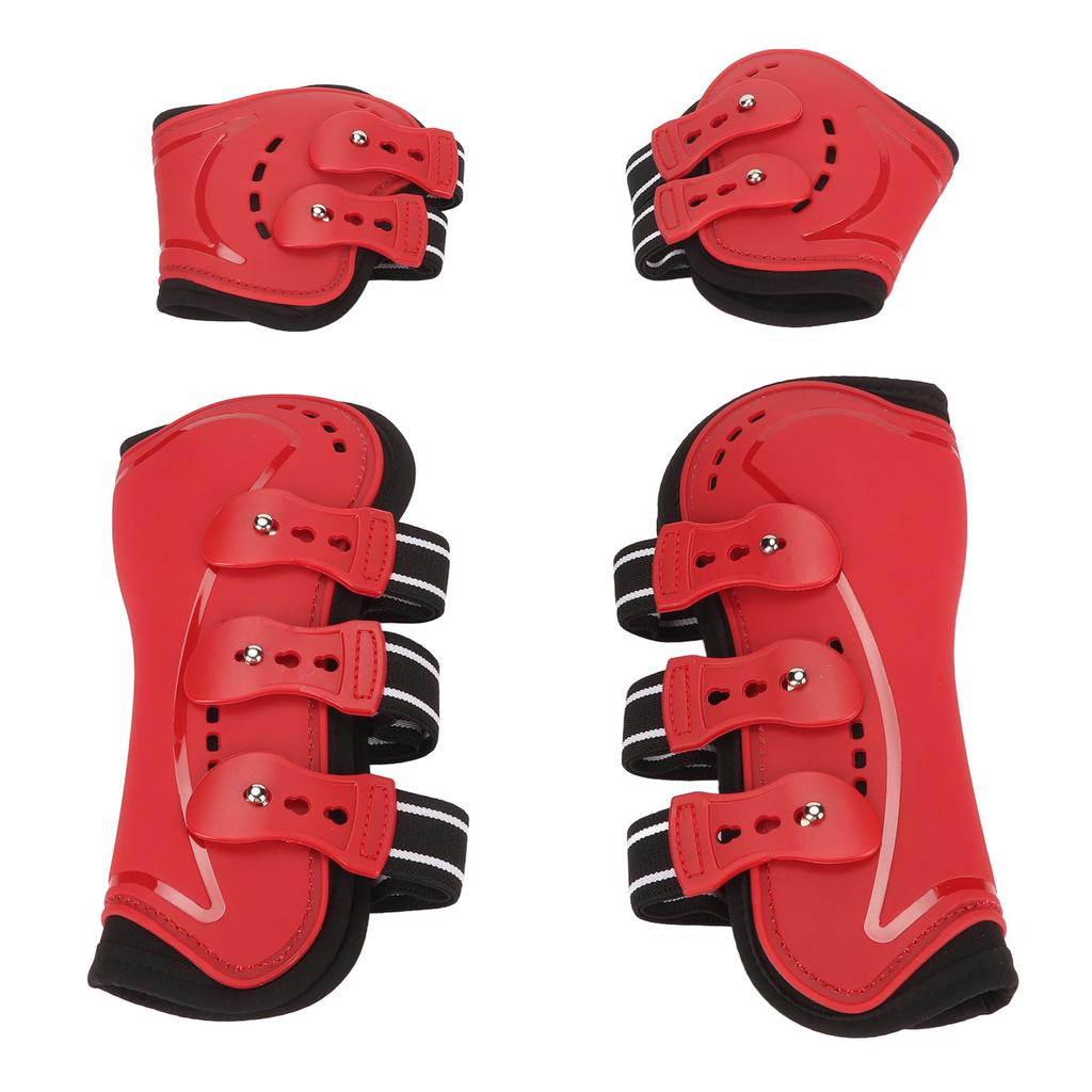 Horse Front Leg Boots Breathable Impact Absorbing Prevent Slip Soft Lining Lightweight Horse Leg