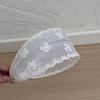 Koreanischer Stil Stickerei Spitze Stirnband Breite Ränder Netz Haarreif Elegante Schleife Haarband Damen