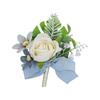 Elegant Wedding Groom Boutonniere Bridal Rose Corsage for Wedding Business Meeting Receptions Wedding Bride Accessories
