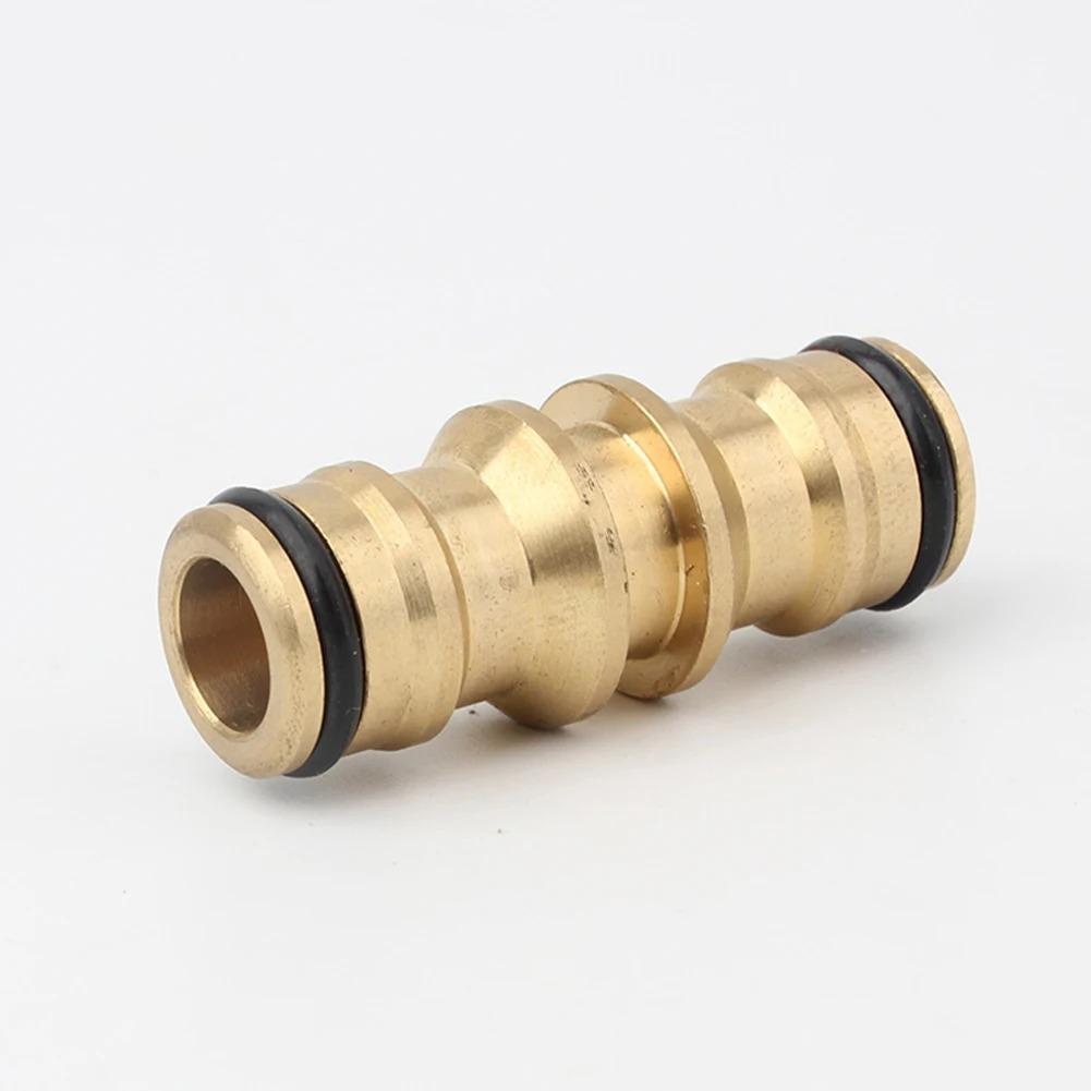 2 Way Garden Brass Hose Connector Joiner Coupler Watering Water Pipe Tap Male Water Pipe Repair Extension Joint 1PCS/2PCS