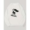 Men's Hound And Mountain Forest Pattern Casual Crew Neck Sweatshirt.