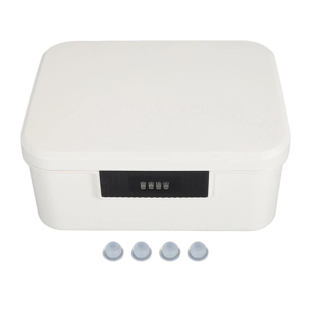 9L Capacity Lockable Storage Trunk Lockable Storage Trunk for Files Document Organizer Double Layer Password Storage Locking Box