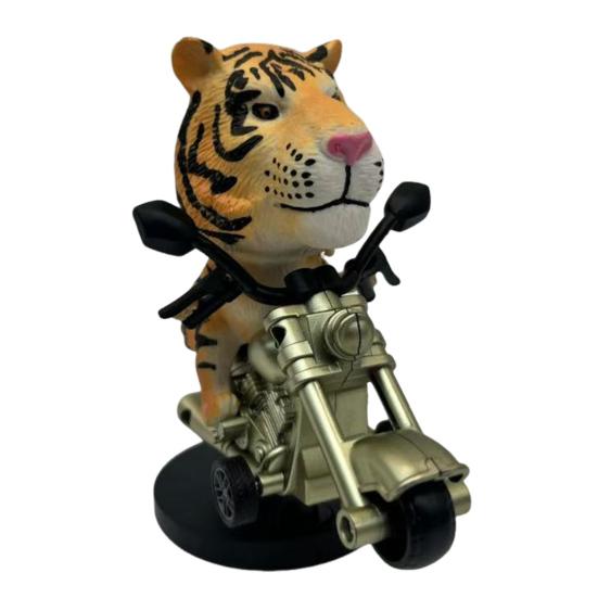 

1/6шт Дрифт Мотоцикл Тварина Автомобіль Орнамент Авто Кріплення на приладовій панелі Обертовий Динозавр Тигр Дельфін Мотоцикл Прикраса Позашляховик Вантажівка Інтер єр автомобіля Tiger