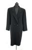 USED/Made In Japan LE.MONDE 100% Cashmere Double-Breasted Long Coat M-L Women Navy