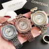 New Women's Wrist Watch Luxury Brand Golden Ladies Quartz Watch Alloy Stainless Steel Female Clock Wristwatches Reloj Mujer