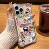 Cute P-Powerpuffs Girls Phone Case for IPhone 16 15 14 13 12 11 Mini Pro Max X XR XSMax 7 8 Plus Shockproof Transparent Cover