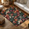 Floral Doormat Indoor Outdoor Rug Washable Welcome Mat Home Decor Entrance Floor Carpet Spring Blossom Pattern Area Rug Gift Ide