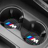 2pcs Carbon Fiber Non-slip Water Cup Mat Car Accessories Silent Coaster For BMW M Emblem E46 E36 E34 F10 E90 F30 E60 F30 E53 E30