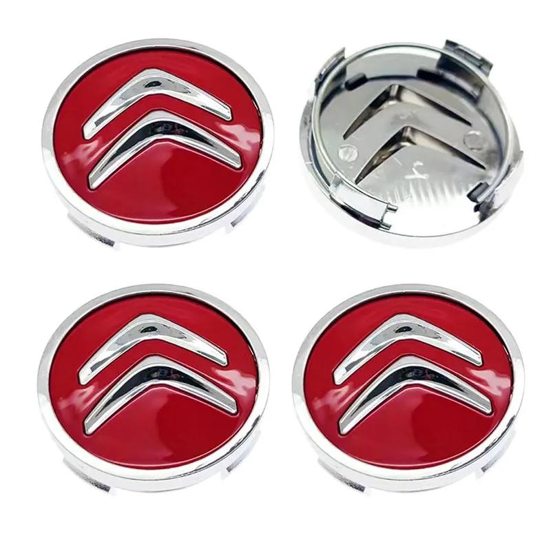 Citroën Logo Wheel Center Cap ABS+Metal Alloy Hub Cover for C3 C4 C5 C1 Berling Xsara Picasso Replacement Wheel Rim Emblem Set