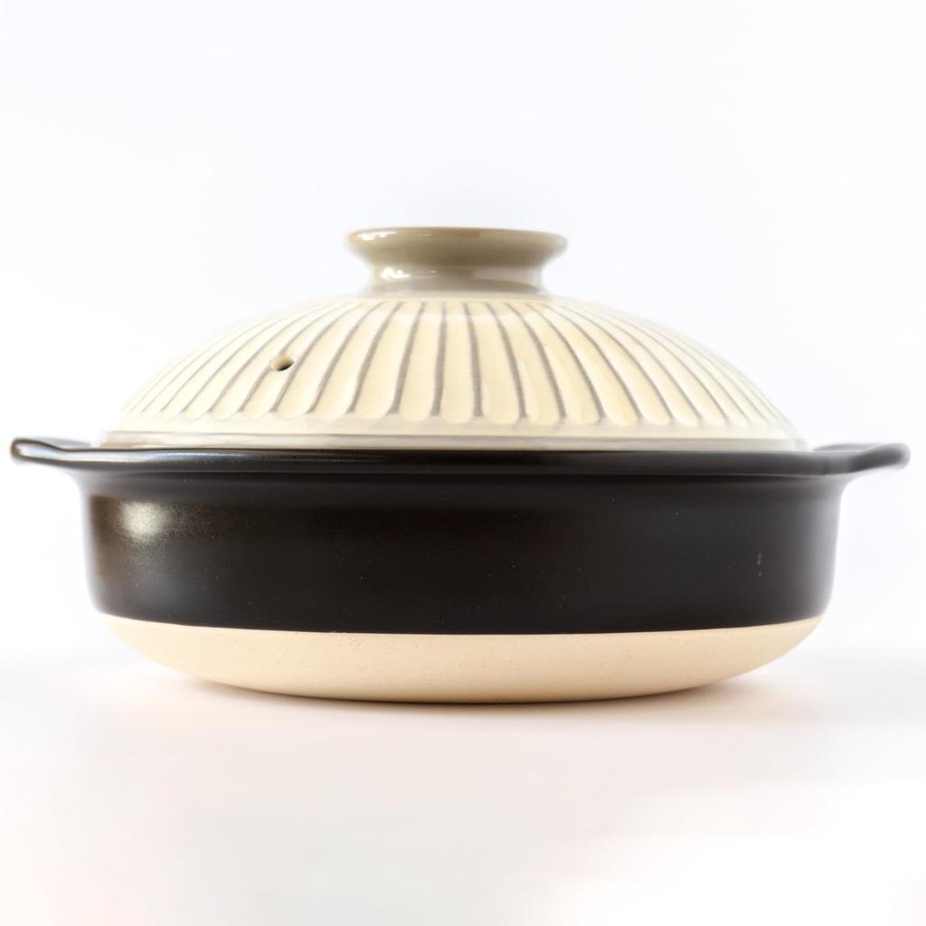 [2025 Authentic Product] Ginpo Touki Banko Ware Ginpo Chrysanthemum Clay Pot, Size 8 (2 Servings), Powdered White, Made In Japan, 41081