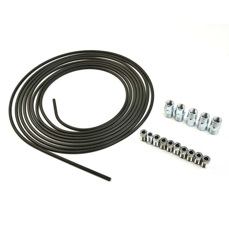 Universal- 5m Brake Line Brake Pipe Steel Copper-plated + Plastic-coated 4.75mm&10 Screw & 5 Connectors Brake Lines Accessories