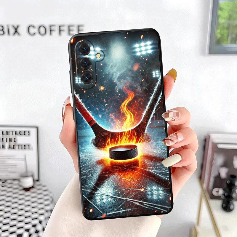 Ice Hockey Rink Sport Soft Phone Case for Samsung A17 A37 A57 A16 A26 A36 A56 A15 A25 A35 A55 A14 A24 A34 A54 A13 A23 A33 A53 A5