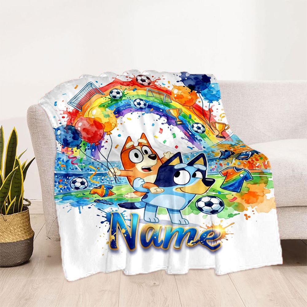 Dad Soccer Fun Customize Text Blanket Gift Personalized Blanket Soft & Cozy Great for Couch Sofa Bedding Living Room All-Season Use
