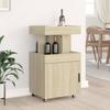 Bar Cart Sonoma Oak 50x41x89 Cm Engineered Wood