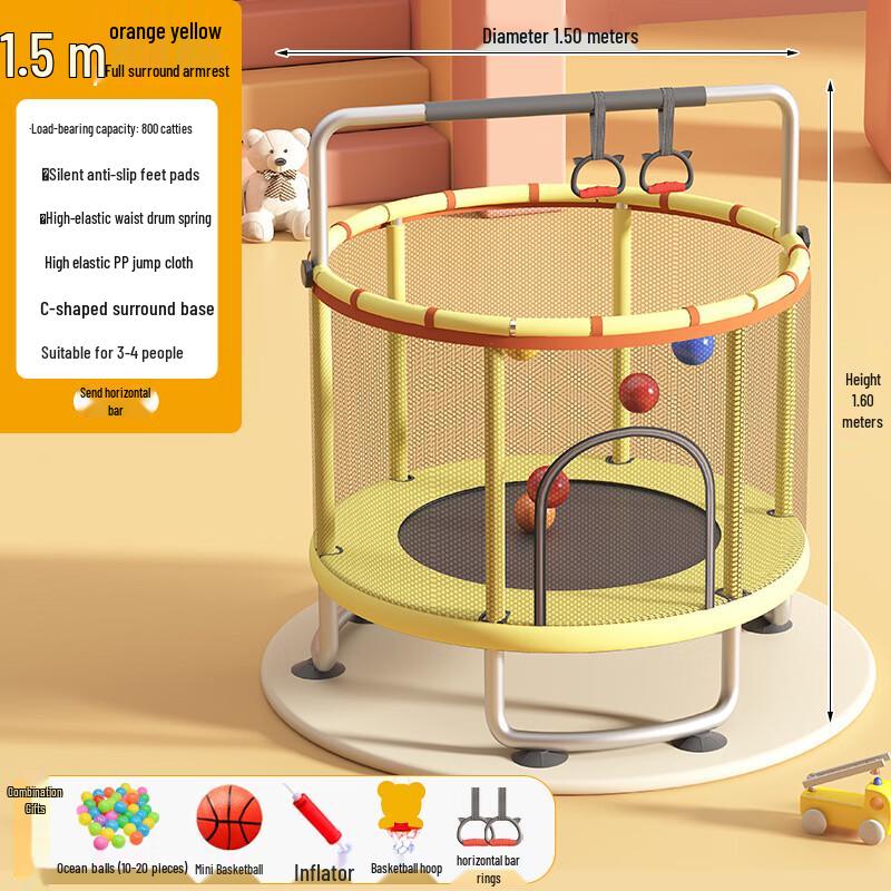 Children s Indoor Trampoline with Safety Net