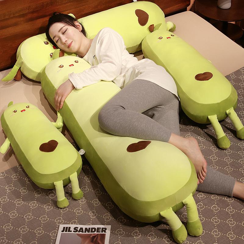New Cartoon 85-150cm Avocado Doll Plush Toy Stuffed Soft Fruit Pillow Sofa Cushion Birthday Gift for Girls Holiday Decoration