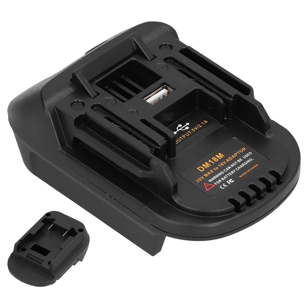 DM18M batteriadapter for Milwaukee 20V batteri DCB200 DCB203 DCB205 DCB206 M18 BL1830 BL1840