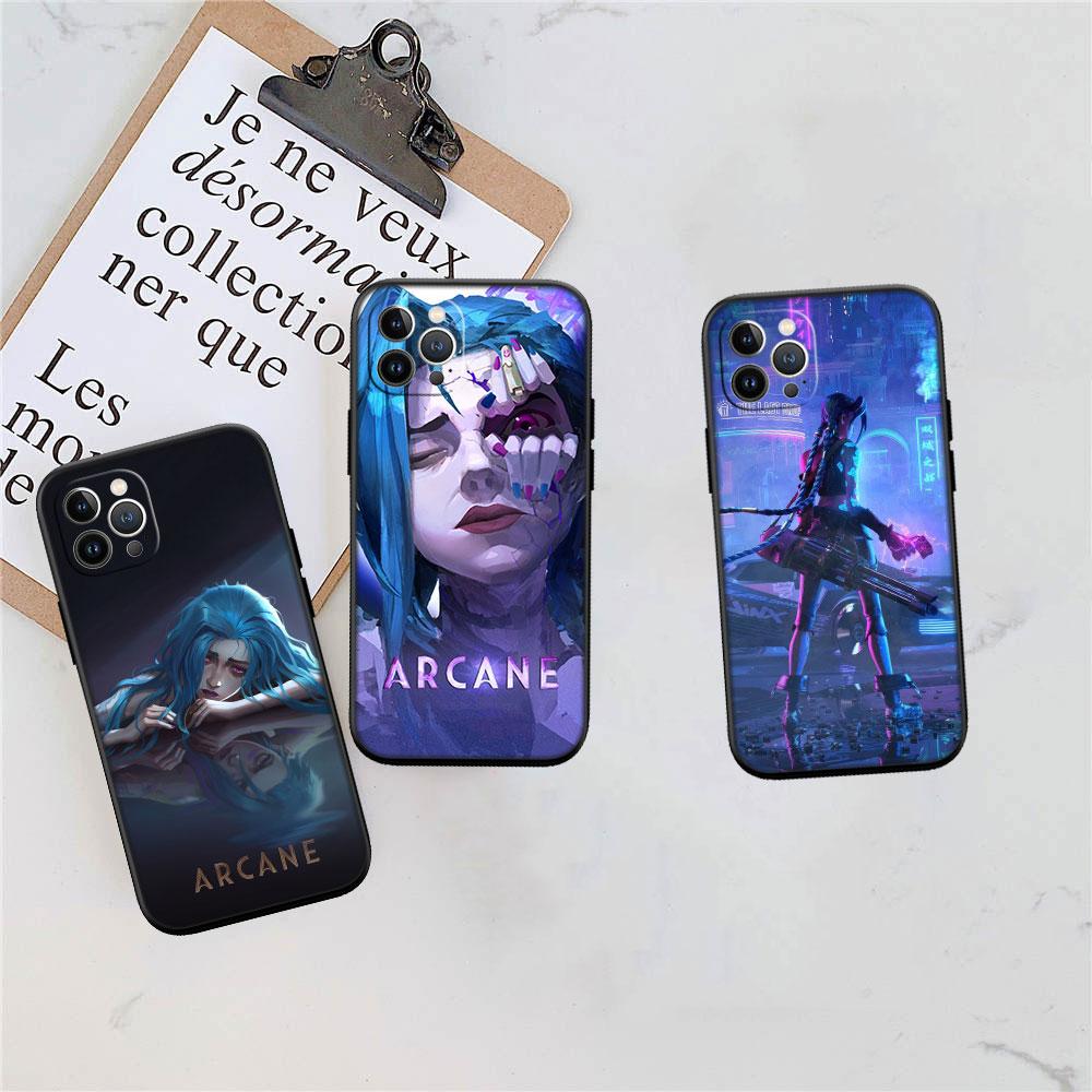 QT6 Arcane Jinx Phone Case for Samsung Galaxy A05 A05S A12 A13 A15 A33 A53 A73 M15E M55 S10 S10E S20 Ultra Lite Plus Fe