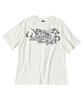 TRAVEL Calligraphy Pigment Short Sleeve T-Shirt Cream