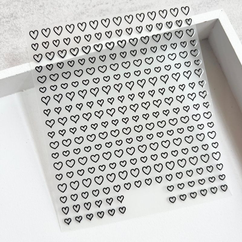 

Сделай сам Персиковое сердце Минималистичный Универсальный Без гендера Наклейка для ногтей Black Cut Out Heart