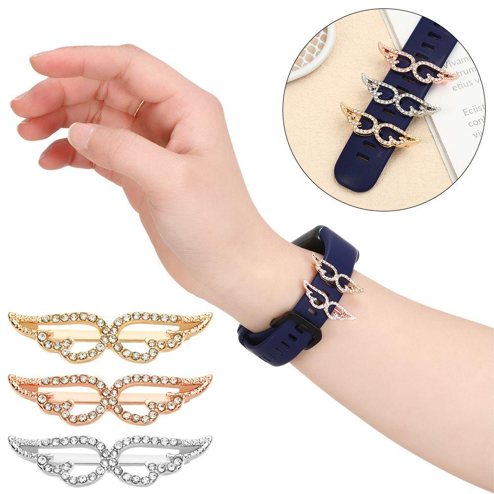 

Аксессуары Браслет Украшения Ремешок для часов Подвески Силиконовый ремешок Подвеска Крылья ангела Подвески Заглушка золотой