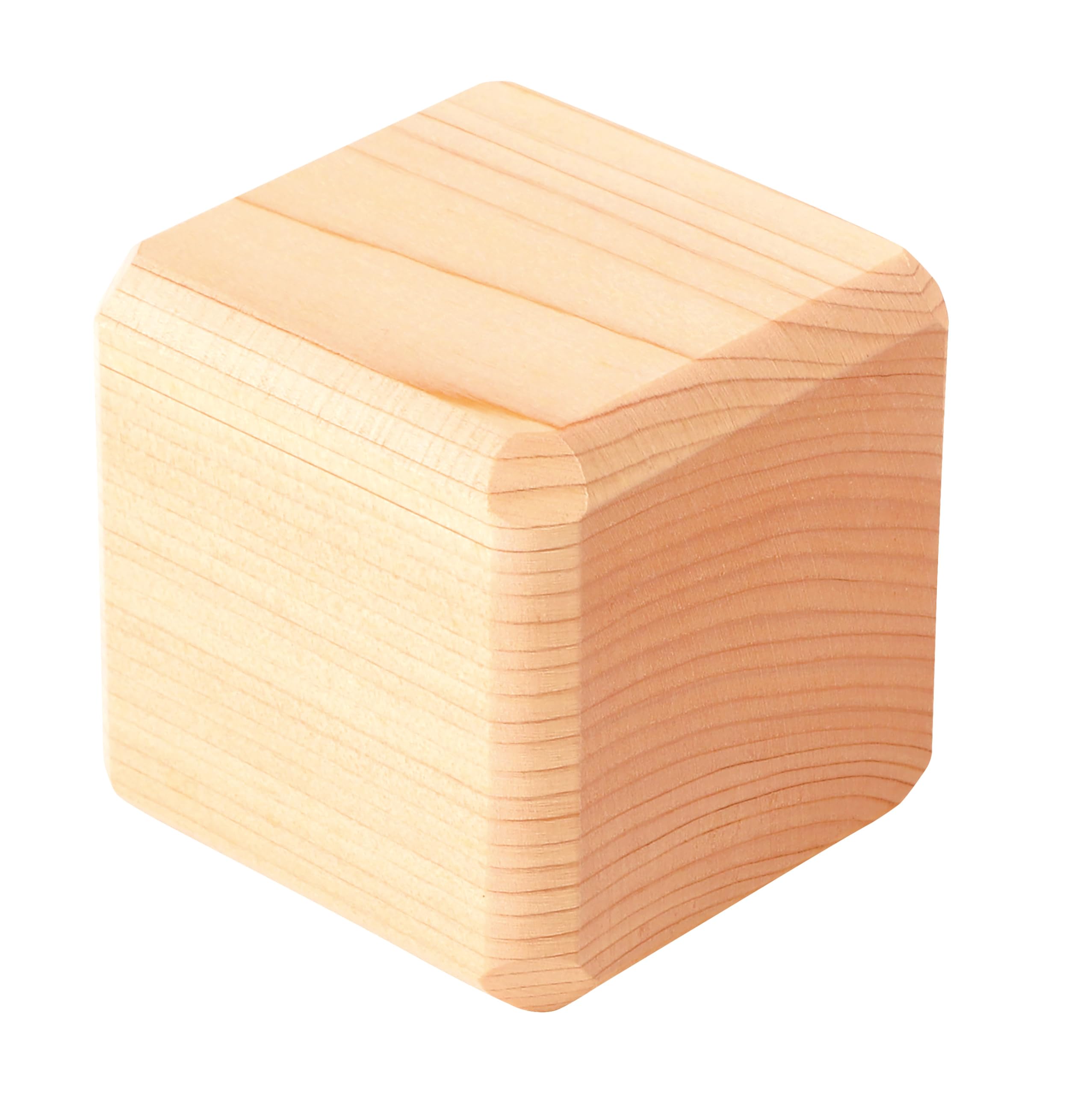Yamaco Wooden Hinoki 6 x 6 x 6 Made in 788286 Cube, Scent, Small, Approx. cm, Japan, Natural,