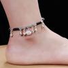 New 12 Zodiac Red Rope Bell Anklet Retro Silver Simple Natal Antique Women's Accessories