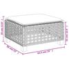 4 Piece Outdoor Sofa Set with Cushions Grey Poly Rattan