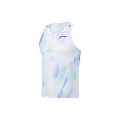 Tie-Dye Nefes Alabilen Hızlı Kuruyan Yarış Yeleği Erkek Üstler Standart-Beyaz AAYT039-3