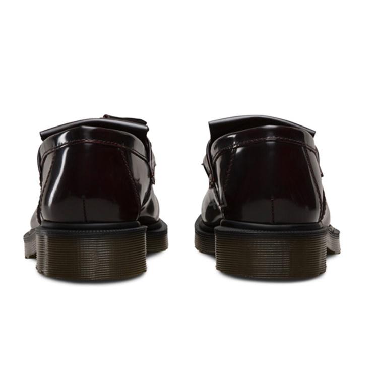 New Dr.Martens Adrian Arcadia Leather Tassel Loafers 'Cherry Red' 14573601
