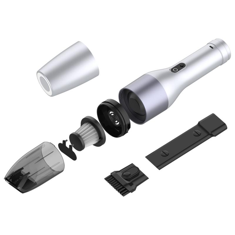 Aspirator de mașină fără fir Mini aspirator de mână pentru curățarea mașinii cu lumină LED pentru mașină