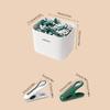 24/36 stuks Wasknijpers met Opbergdoos Plastic Wasgoed Hanger Knijpers Huishoudelijke Voedselklem Sokken Ondergoed Rek Houder
