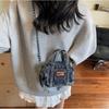 Y2K Denim Canvas Tasche Street Style Einfache Umhängetasche Modische Vintage Handtasche Streetwear