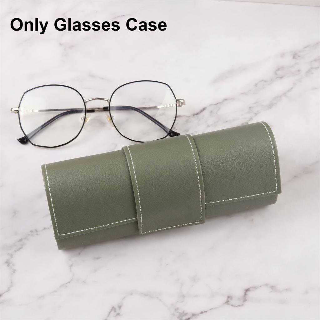 Leather Handmade Eyeglass Case Myopia Glasses Case/sunglasses Neutral Anti Pressure Glasses Case