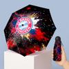 Bayern Munich Pattern Printed Mini 5 Folds 8 Ribs Compact Umbrella Windproof Waterproof Lightweight Portable Folding