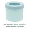 Ice Cube Tray Silicone Mold - Easy Release Squeeze Cup & Storage