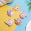 Hot Selling 100Pcs/Bag Animal Theme Resin Flatback Cabochon Assorted Rabbit Bear Cat Dog Slime Charms for Scrapbooking DIY Decor