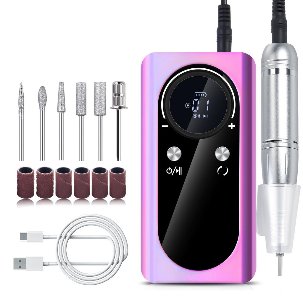 45000RPM Nail Drill with Nail Drill Bits Low Noise Electric Nail Drill Machine