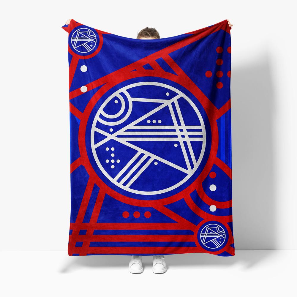 Abstract Geometric Circle Pattern Blanket Throw Soft Cozy Bedding Decorative Throw Blanket for Sofa Couch Gift 75X95CM