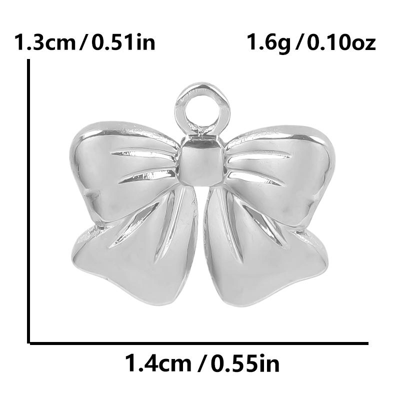 6pcs Breloque Acier Inoxydable Stainless Steel Music Note Flower Charms For Jewelry Making Supplies Heart Pendant Diy Materials