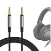 Geekria Nylon Braided Compatible Audio Cord for Sony ULT WEAR INZONE H5 Cable, MDR-1AM2, WH-XB920N, WH-1000XM6, WH-1000XM5, Headphones, 3.5mm AUX,