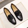 Fashion FELIX CHU Men's Genuine Leather Loafers Handmade Monk Strap Casual Dress Shoes for Wedding Party Summer Autumn Footwear