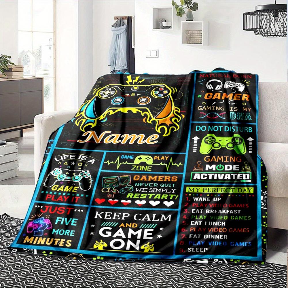 Home Natural Born Gamer Gaming Is My Dna Blanket Fashion Home Decor Used For Living Room Bedroom Dormitory Camping Soft And Warmt84